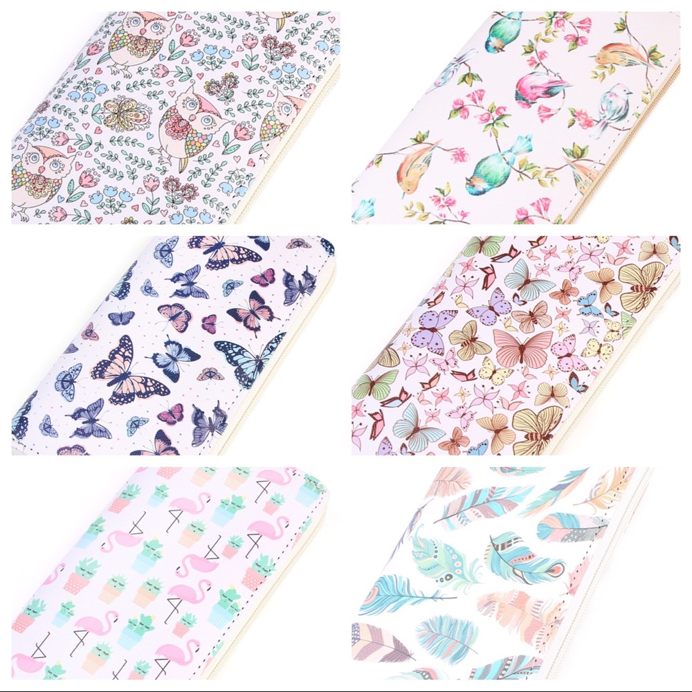 Wallets in! Birds, owls, floral summer wallets